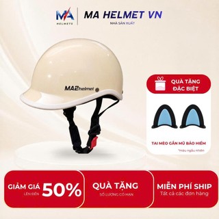 Mũ Bảo Hiểm Nửa Đầu 1/2 Polo Cá Heo MA HELMETS – Mũ Đẹp Form Vừa Vặn Thoải Mái Hottrend