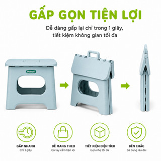 Ghế Đẩu Gấp Gọn Hokori Nhựa Việt Nhật GD132 - Ghế Nhựa Hokori Gấp Gọn Du Lịch Dã Ngoại