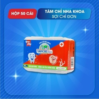 Combo 2 Hộp Tăm Chỉ Nha Khoa TAMCHI Hộp 50 Cái  TCSL002, Làm Sạch Kẽ Răng, Bảo Vệ Nướu Khỏe Mạnh