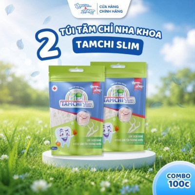Tăm Chỉ Nha Khoa TAMCHI Slim Sợi Chỉ Gói 50 cái TCSL001 Lựa Chọn Hoàn Hảo Cho Sức Khỏe Răng Miệng