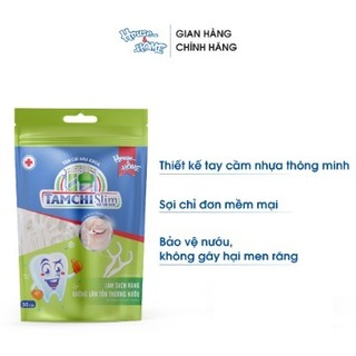 Combo 2 Túi Tăm Chỉ Nha Khoa Tamchi Plus 50 Cây TCSL001, Làm Sạch Kẽ Răng, Loại Bỏ Mảng Bám, Bảo Vệ Nướu