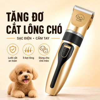 Tông Đơ Cắt Lông Chó Sạc Điện Cầm Tay, Lưỡi Cắt An Toàn, Ít Kẹt Lông, Máy Tỉa Lông Thú Cưng
