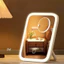 Gương Để Bàn Chân Sau Có Đèn LED Cảm Ứng Gương Trang Điểm Xoay Gập Điều Chỉnh Góc Soi Tiện Dụng