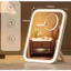 Gương Để Bàn Chân Sau Có Đèn LED Cảm Ứng Gương Trang Điểm Xoay Gập Điều Chỉnh Góc Soi Tiện Dụng