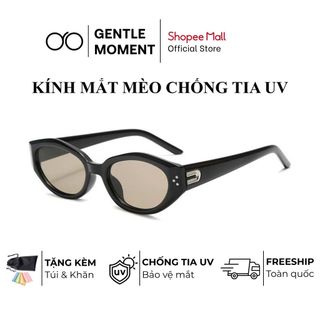 [KOL Live] Kính râm mắt mèo chống tia UV GENTLE MOMENT kính mát thời trang nam nữ phong cách sang trọng GMT127