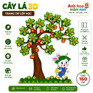 Cây nỉ 3D mẫu mới 2026- Trang trí mầm non , đồ dùng mầm non - Tranh góc mầm non - xưởng mầm non anh hoa