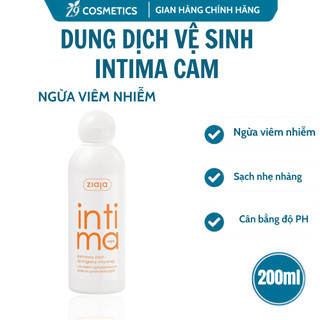 Dung Dịch Vệ Sinh Phụ Nữ Intima Cam Cho Vùng Nhạy Cảm Sạch Thoáng Mềm Mại 200ml