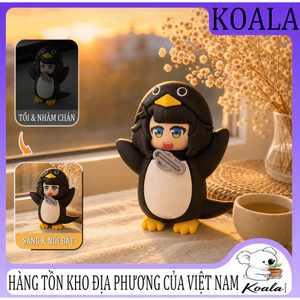 Mô hình búp bê PVC hình chim cánh cụt dễ thương - Vật trang trí bàn làm việc đáng yêu, quà tặng sinh nhật