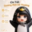 Mô hình búp bê PVC hình chim cánh cụt dễ thương - Vật trang trí bàn làm việc đáng yêu, quà tặng sinh nhật