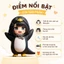 Mô hình búp bê PVC hình chim cánh cụt dễ thương - Vật trang trí bàn làm việc đáng yêu, quà tặng sinh nhật