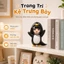 Mô hình búp bê PVC hình chim cánh cụt dễ thương - Vật trang trí bàn làm việc đáng yêu, quà tặng sinh nhật