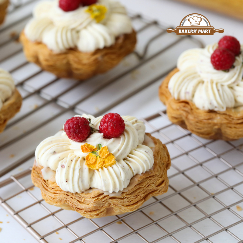 Đế Tart Trứng Hình Hoa Nhất Hương (660g - 22 cái) (có chén inox)