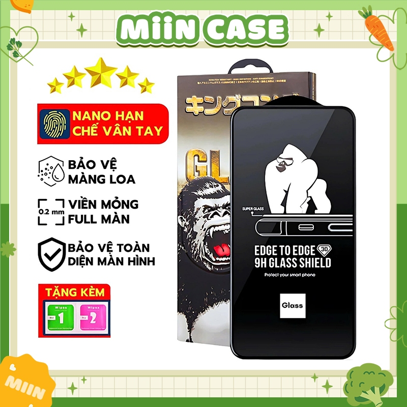 Kính Cường Lực iPhone KK Cao Cấp Full Màn Cho iPhone 6/6s/7/8/Plus/X/XS/XR/11/12/13/14/15/16/17/Pro/Max/Mini/Air