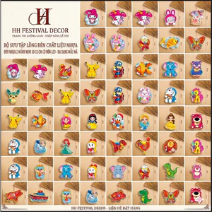 Đèn Lồng Mini Phát Sáng 10-12cm Đồ Chơi Cho Bé Nghỉ Hè Trung Thu Quà Tặng Thiếu Nhi