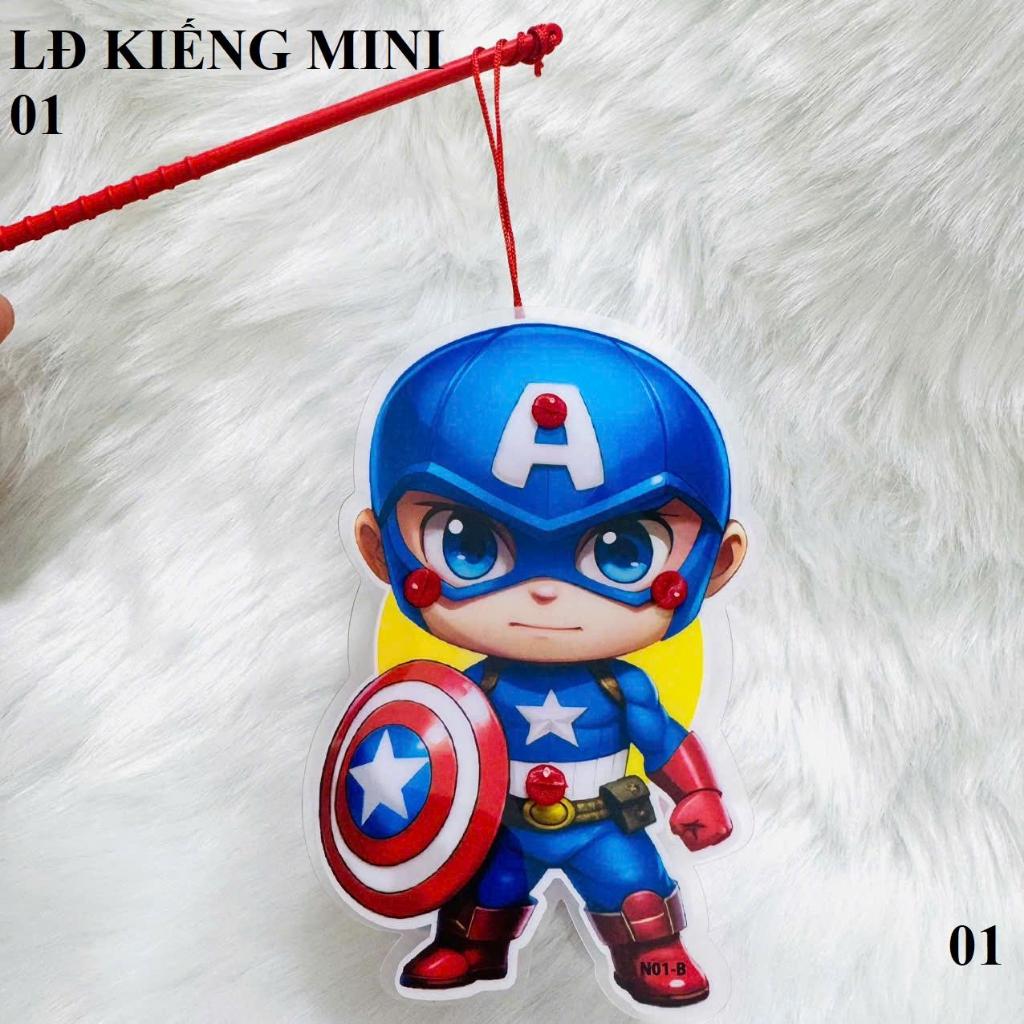 COMBO Đèn Lồng Nhựa Mini 2 Mảnh 10-12cm Kèm Đèn LED Đồ Chơi Bé Trai Nghỉ Hè Trung Thu Nhiều Mẫu