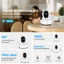 Camera giám sát WiFi PTZ 3 ăng ten xoay 360 độ phát hiện chuyển động trông trẻ thú cưng gia đình