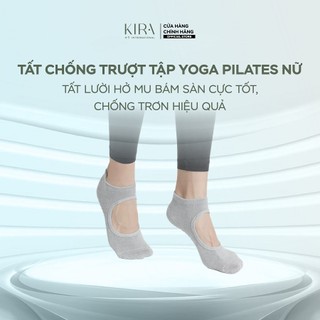 Tất Chống Trượt Tập Yoga Pilates Nữ Quai Ngang – Tất Lười Hở Mu Bám Sàn Cực Tốt, Chống Trơn Hiệu Quả