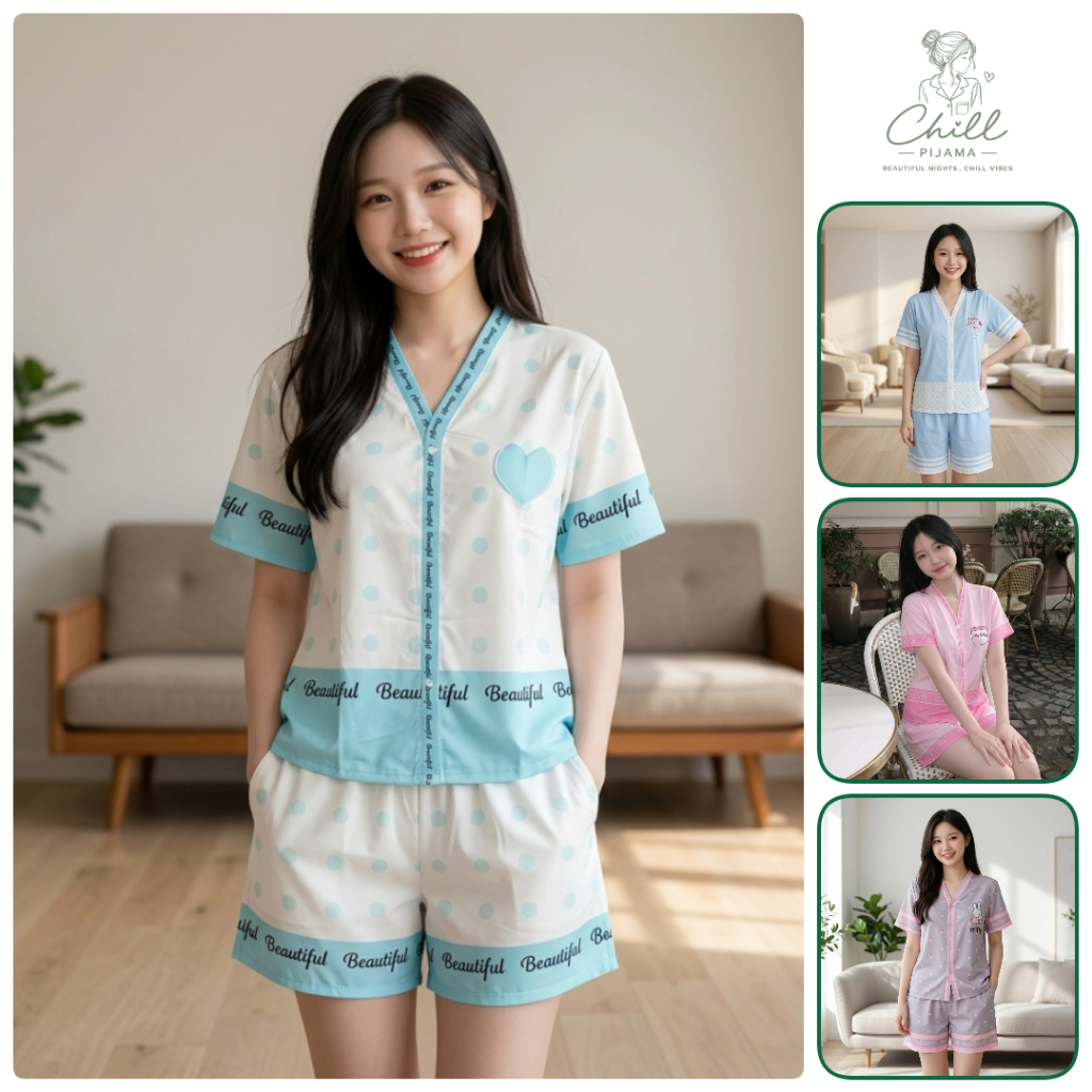 [Chill Pijama] - Set Đồ Bộ Mặc Nhà Pyjama Lụa Cát Cao Cấp Thoải Mái Mỗi Đêm Đủ Size 40-69kg