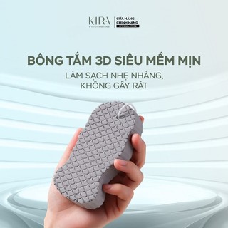 Bông tắm 3D siêu mềm mịn – Làm sạch nhẹ nhàng, không gây rát, phù hợp cho cả trẻ nhỏ & mẹ bầu