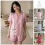 Bộ Pijama Lụa Cát Tay Cộc Quần Ngắn Mặc Nhà Cao Cấp Siêu Mềm Mịn Thoáng Mát
