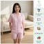 Bộ Pijama Lụa Hoạ Tiết Siêu Hot Mềm Mịn 4 Mùa Tay Ngắn Quần Đùi Size 40- 69kg