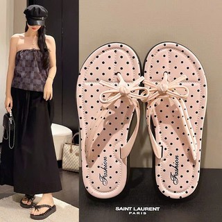 Dép tông nữ họa tiết nơ xinh xắn, chất liệu cao su, phù hợp cho đi biển, đi chơi - Đoàn shoes- Tông Nơ