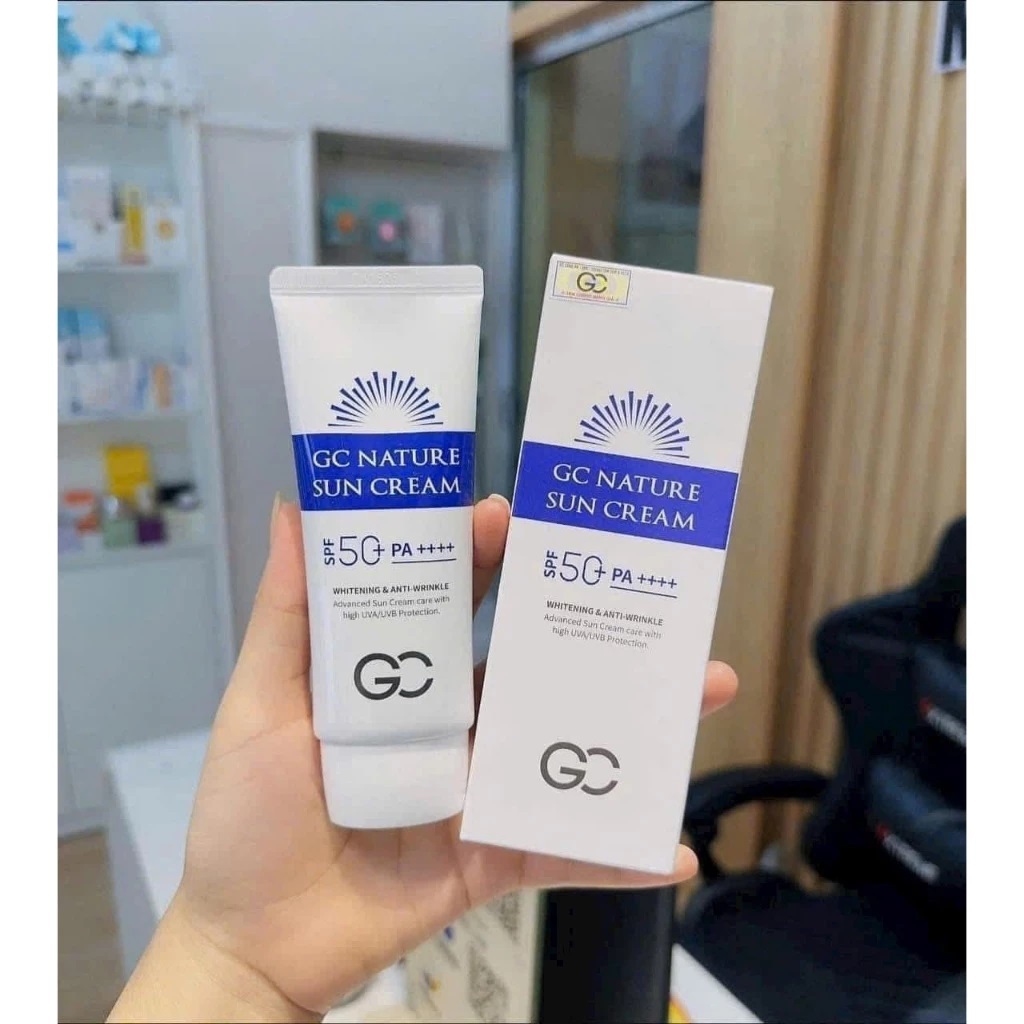 Kem Chống Nắng GC Nature Sun Cream Nâng Tone Dưỡng Trắng SPF 50+ PA++++ (Chính Hang)
