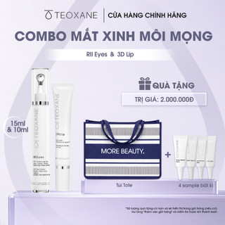 [Combo Mắt xinh Môi mọng] Son dưỡng môi Teoxane 3D LIP + Kem mờ nếp nhăn giảm thâm mắt RII Eyes