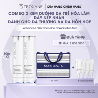 Combo 2 chai Kem dưỡng da cấp ẩm làm đầy nếp nhăn Teoxane Advanced Filler (Peptide + HA)