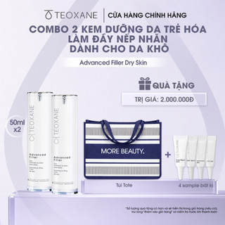 Combo 2 chai Kem dưỡng da cấp ẩm làm đầy nếp nhăn Teoxane Advanced Filler (Peptide + HA)