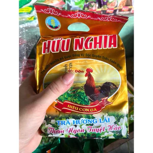 combo 10 gói - Trà Hữu Nghĩa con gà hương lài và dứa có tặng muỗng bên trong mỗi gói trà - gói 100g
