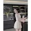 SET ÁO NƠ HỒNG REN HOA PHỐI CHÂN VÁY LƯỚI, SET ĐỒ NỮ TIỂU THƯ DỊU DÀNG | MEOINDAHOUSE