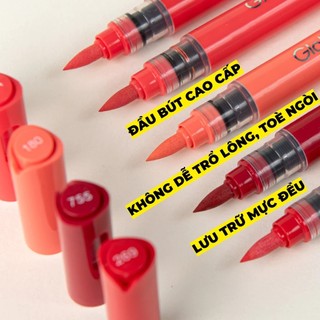 Hộp 48 Màu Acrylic Markers GLOBAL ART x LÊ BẢO CHÂU Cao Cấp Chồng Dễ Dàng, Blend Màu Tốt, Màu Sắc Tươi Sáng, Khô Nhanh