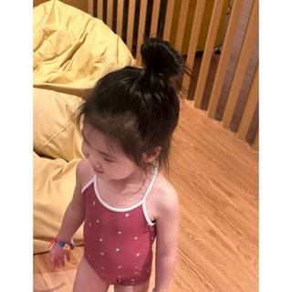 Đồ bơi bé gái, bộ bơi liền thân bé gái (10-30kg) họa tiết ngôi sao phối nơ lưng xinh xắn XUKA BABY - M4