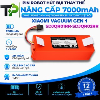 ( DUNG LƯỢNG 7000 mAh ) PIN ROBOT HÚT BỤI NÂNG CẤP THAY THẾ  XIAOMI VACUUM GEN 1 NÂNG CẤP BẢO HÀNH 12 THÁNG