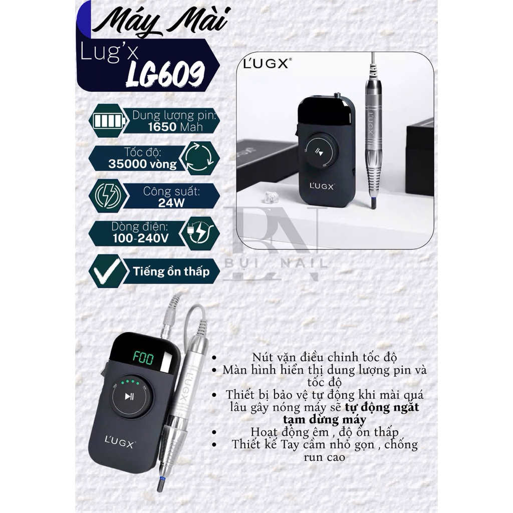 MÁY MÀI TÍCH ĐIỆN LUGX LG609 CHÍNH HÃNG