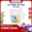 Ca Tròn Có Thìa 6002 Kích Thước M9xĐ7.3xC11.2 Trang Trí Dễ Thương Màu Pastel