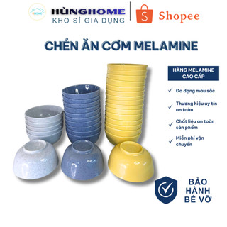 Combo 5/10/15 Chén Ăn Cơm Nhựa Melamine Cao Cấp, Nhiều Màu Cho Gia Đình & Quán Ăn - Hùng Home