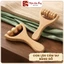 Con lăn cầm tay bằng gỗ cao cấp massage cơ thể thư giãn và phục hồi cơ