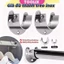 Giá đỡ thanh treo quần áo inox, giá đỡ mặt bích inox, kệ đỡ ống tròn-TOOLIX
