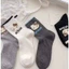 Tất Vớ Nữ Cotton Cao Cổ Thoáng Khí In Hình Hello Kitty Màu Basic MUN STORE TINKI075
