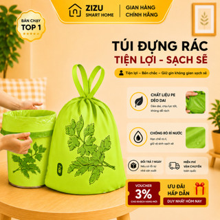 Túi Đựng Rác Hương Ngải Cứu Xua Đuổi Ruồi Muỗi Côn Trùng,Túi Rác Siêu Dai,Có Dây Rút Tiện Lợi