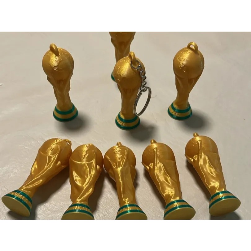 Móc Khóa Cúp WC 2026 In 3D – Phụ Kiện Bóng Đá Mini Decor