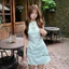 MIU.STUDIO • ”Cora dress” Váy nữ sát nách cổ tròn đính nơ ngực cao cấp, Đầm nữ thiết kế dáng chữ A tôn dáng tiểu thư
