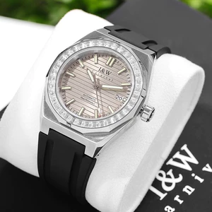 Đồng Hồ Nam Chính Hãng I&W Carnival 733G-S3 Dây Cao Su Full Box Chống Nước Kính Sapphire (Máy Cơ)