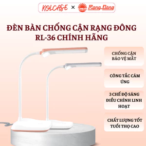 Đèn Bàn Rạng Đông RL-36 Chính Hãng - Chống Cận, Công Tắc Cảm Ứng, 3 Chế Độ Sáng Điều Chỉnh Linh