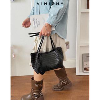 (Deal mở bán tặng quà QU3) Túi xách nữ đeo vai VINICHY, tote dung tích lớn size 30cm HA909