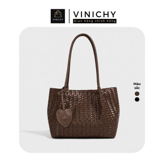 (Deal mở bán tặng quà QU3) Túi xách nữ đeo vai VINICHY, tote dung tích lớn size 30cm HA909