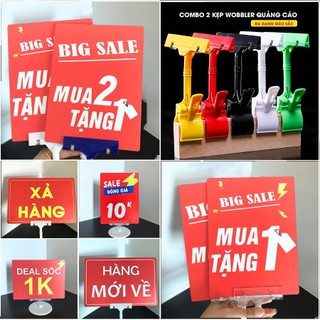 Combo 2 Bảng sale giảm giá, Bảng giảm giá mua 2 tặng 1, Bảng sale chất liệu Fomex dày đẹp kích thước 15*20cm