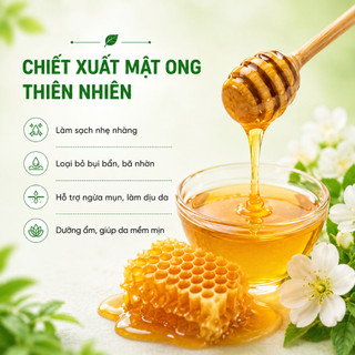 [CHÍNH HÃNG] Sữa rửa mặt ngừa mụn Bạch Liên Honey chiết xuất mật ong 50g